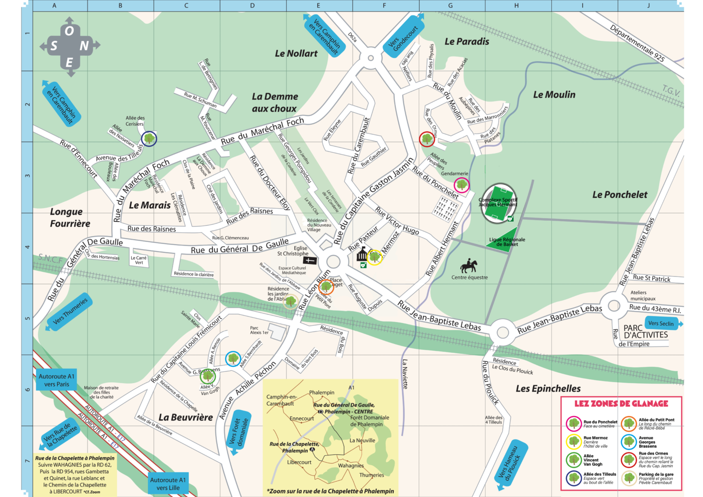 Carte glanage